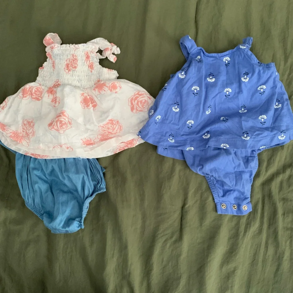 Nicole Miller Blue and Carter’s Infant girl Summer bundle